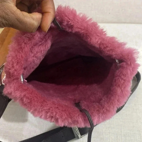 Ugg Australia Pink and Brown Crossbody Bag - Picture 9 of 11